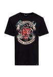 Футболка с эффектным принтом hell chapter King Kerosin, черный - фото
