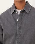 Джинсовая рубашка от ASOS DESIGN серого цвета - фото 5
