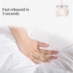 WEIWO Подушка для сна с наполнителем из пера и хлопковым чехлом - фото 6