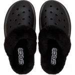 Сандалии Crocs Classic Fuzz Scuff, черный - фото 4