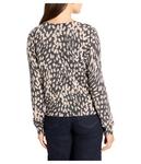 Свитер NIC+ZOE Wild Dot Buttoned Up Pullover Sweater, цвет Neutral Multi - фото 3