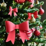 Набор из 8 елочных украшений, бант красный IKEA Vinterfint - фото 2