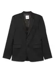Однобортный блейзер SANDRO, черный - фото