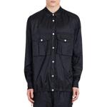 Рубашка с пуговицами и узором монограмм BALMAIN, черный - фото 6