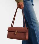 Сумка через плечо Symmetry 26 из замши Savette, Espresso - фото 2