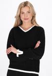 Джемпер usha Jumper, Black/Offwhite/Black - фото