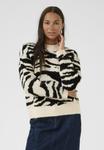 Джемпер Kaffe SANDRA PULLOVER, Turtledove Black Animal/Beige - фото