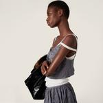 Топ Duchesse MIU MIU, серый - фото 4