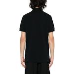 Футболка поло с прямым подолом и вышитым логотипом BALLY, черная - фото 5