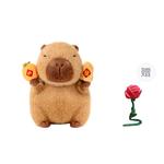 Capybara, Capybara Dolls Plush Doll 22cm Height Doudou Beibei - фото 2