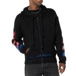 Куртка men's nylon hooded zipper knit black Off-White, черный - фото 3