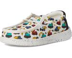 Лоферы Hey Dude Kids Wally Trucks, цвет Ivory/Multi - фото 7