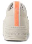 Кожаные кроссовки Calvin Klein Jeans, бежевый - фото 3
