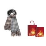 Вязаный шарф унисекс ALIEN BANG, Коричневый - фото 7