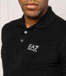 Поло EA7 Regular Fit, черный - фото 4