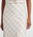 Юбка макси в клетку Noelle Simkhai, Sand Gingham - фото 4