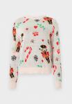 Джемпер Pieces PCJOLLY XMAS O NECK PULLOVER, Peach Blush/Light Pink - фото 5