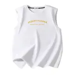 Футболка-майка унисекс HUANQIU, белая (Логотип Q Desert Beauty Center _ Логотип Q Great Desert Beauty на спине) - фото 5