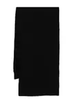 Шерстяной шарф JIL SANDER, черный - фото