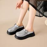 Закрытые тапочки для женщин DAPHNE, черный - фото 9