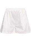 Полосатые шорты Marni, белый - фото