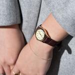 Часы CASIO Quartz Waterproof Gold Analog, желтый - фото 4