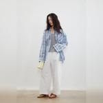 NEVER RULE Рубашка Women's Blue Lapel Moderate Others - фото 6