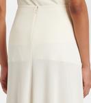 Юбка миди из крепа Jil Sander, Chalk - фото 6