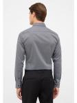 Рубашка Slim Fit антрацитового цвета Eterna - фото 3