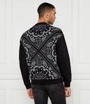 Свитшот мужской Hugo с принтом на спине, черный - фото 3