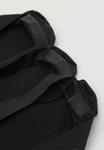 Носки Tezenis 3PACK , Schwarz Black/Black - фото 2