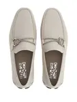 Мокасины с декором Gancini Ferragamo, нейтральный - фото 4