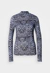 Топ Scotch & Soda ALL OVER PRINTED MOCK NECK LONG SLEEVE, Blue - фото 7
