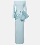 Платье Kori с атласной отделкой Solace London, Arctic Blue - фото