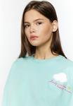 Толстовка myMo MIT APPLIKATION, Aqua/Mint - фото 4