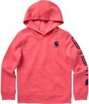 Толстовка Carhartt для девочек с капюшоном, Pink Lemonade - фото