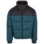 Пуховик AOP Retro Puffer Jacket Urban Classics, цвет Flaschengrün - фото