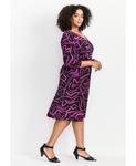 Женское платье Audrey Ity AVENUE, Black magenta abstract - фото 3