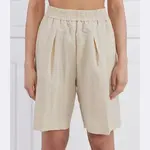 Шорты оверсайз Samsøe Samsøe, бежевый - фото