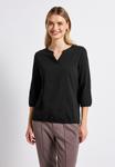 Топ Street One SPLIT NECK, Schwarz/Black - фото