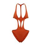 Боди с вырезом Rick Owens, оранжевый - фото