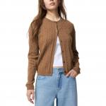 UNIQLO Вязаный свитер женский Camel - фото