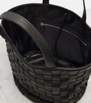 Сумка-тоут из сизалевой кожи The Row, Black Ans - фото 3