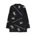 Куртка Yohji Yamamoto Angel Pattern Double Front Jacket, черный - фото 2