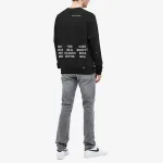 Толстовка Nike Wordl Tour Crew Sweat Logo 'Black', черный - фото 2