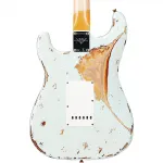Электрогитара Fender Custom Shop '61 Stratocaster Heavy Relic, супервыцветший старинный Sonic Blue с трехцветным солнечным взрывом - фото 2