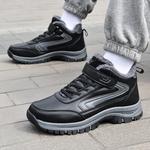 Высокие кеды мужские черные Binary, с подкладкой из черного флиса - фото 7