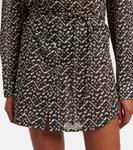 Мини-платье из хлопка Tory Burch, черный - фото 5