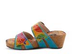 Сандалии L'Artiste Briseis Wedge Sandal, Turquoise Multicolor - фото 2