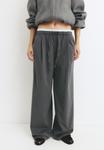 Брюки PULL&BEAR COMBINED JOGGERS, Grey - фото